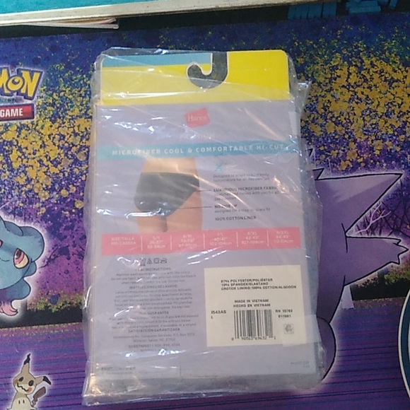 Hanes Premium Womens Size 7/L 4 pack Microfiber Hi-Cuts #327 - Picture 3 of 3